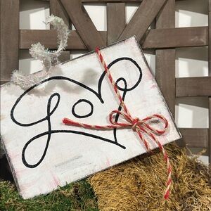 Beautiful Handmade Wood Tier Tray Decor